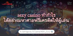 sexy casino ทำกำไรได้อย่างมหาศาลฟรีเครดิตให้ผู้เล่น